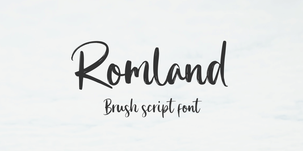Romland font