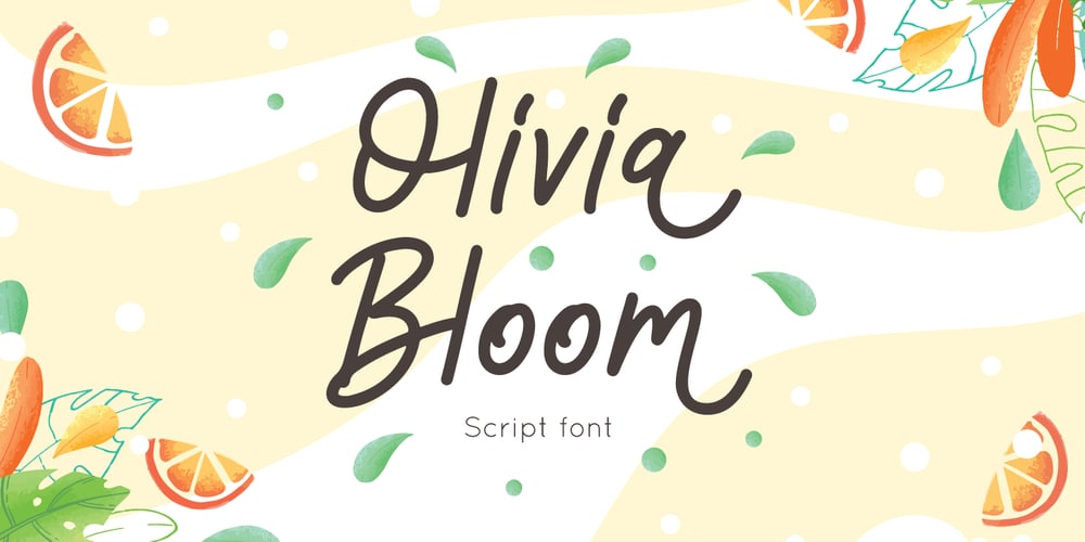 Olivia Bloom font