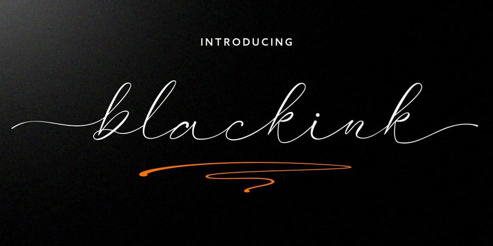 Blackink font
