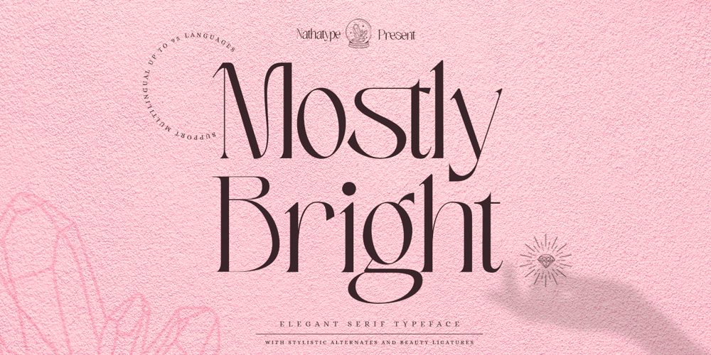 Mostly Bright font