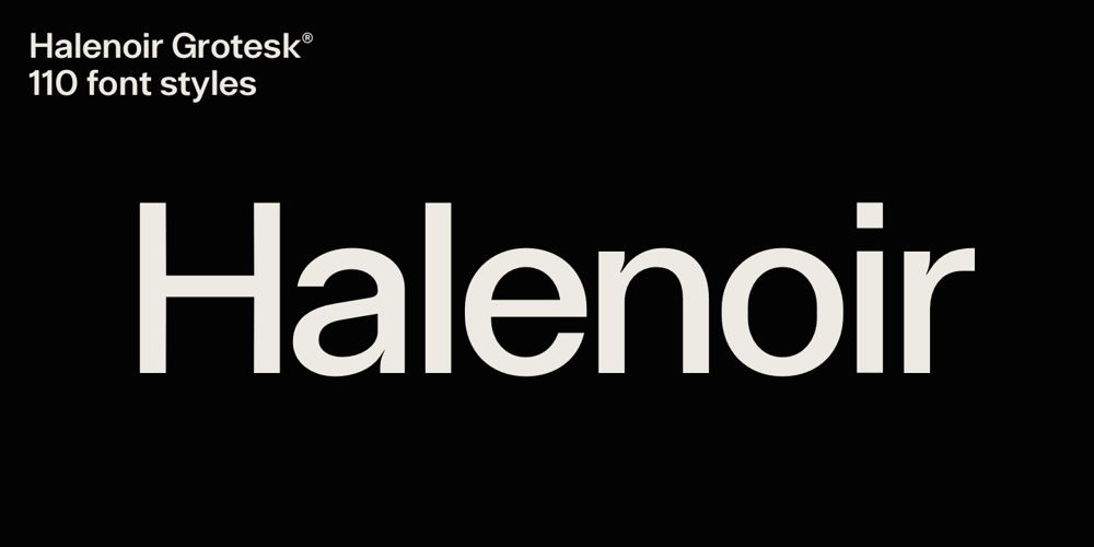 Halenoir font