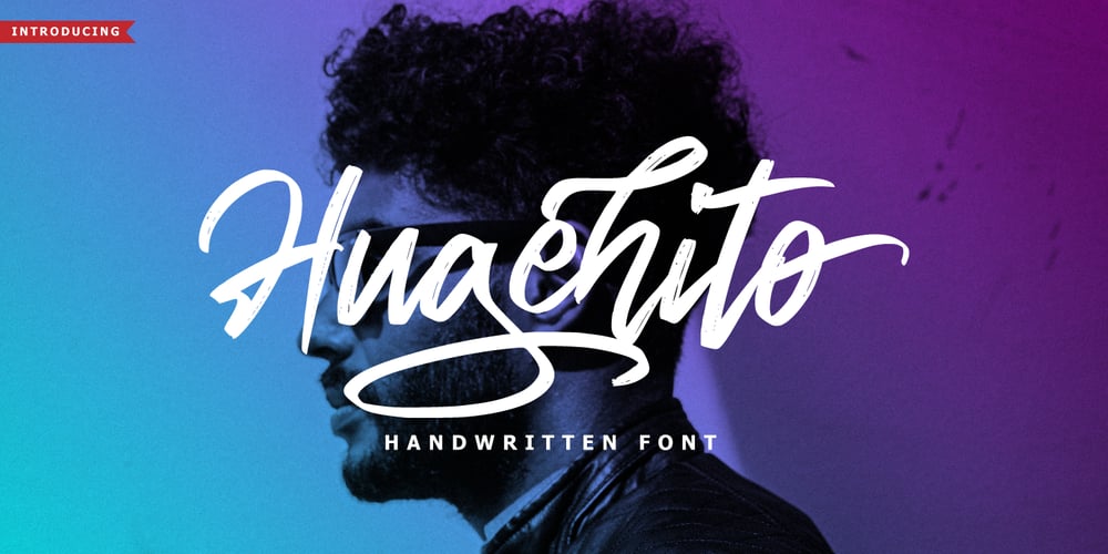 Hugehito Brush font