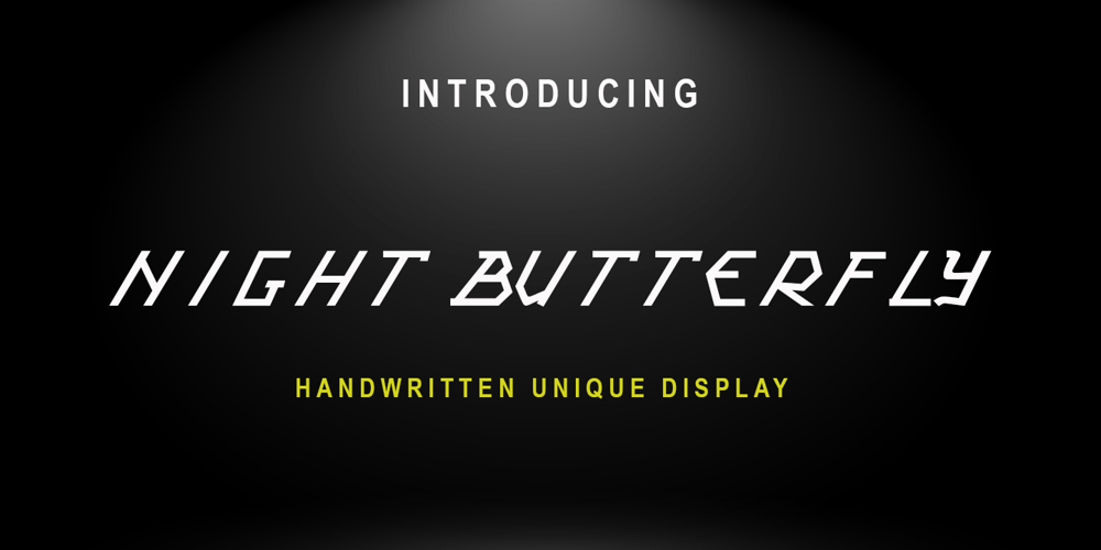 Night Butterfly font