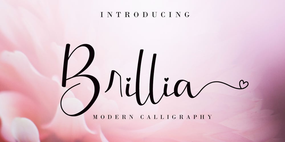 Brillia Calligraphy font