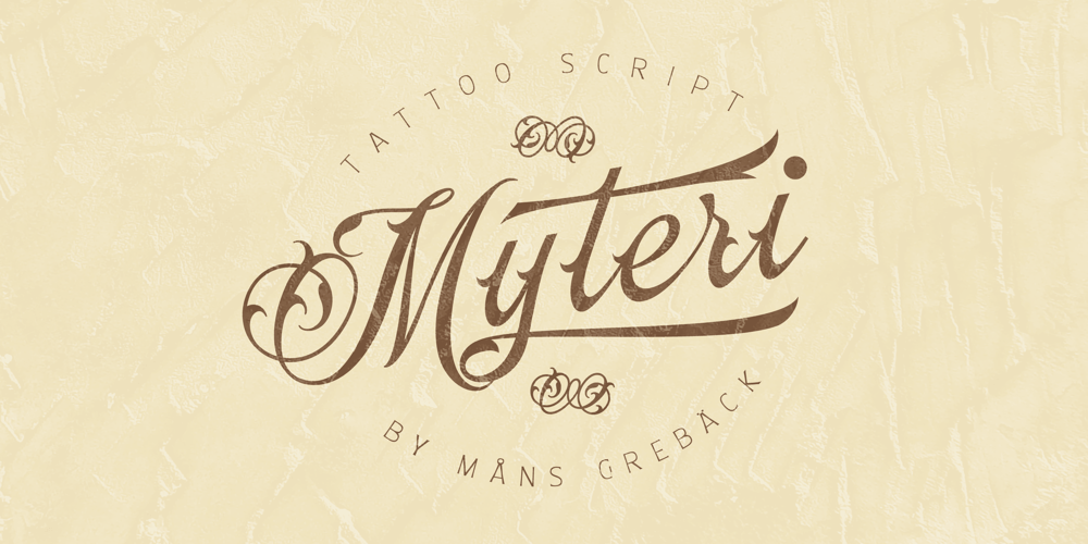 Myteri Tattoo font