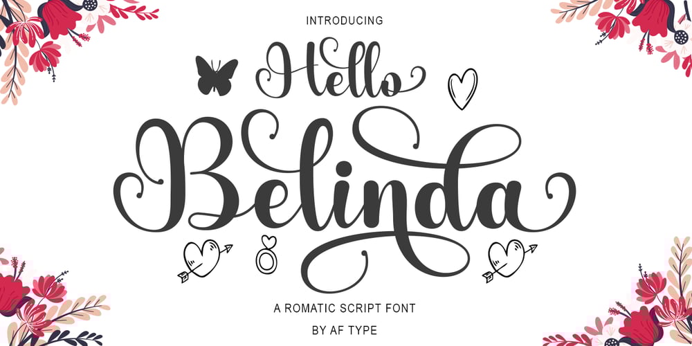 Hello Belinda font