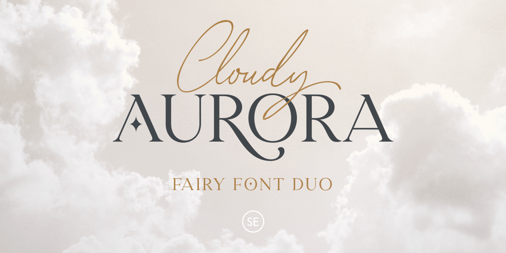 Cloudy Aurora font