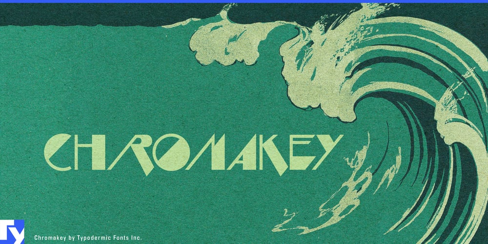Chromakey font