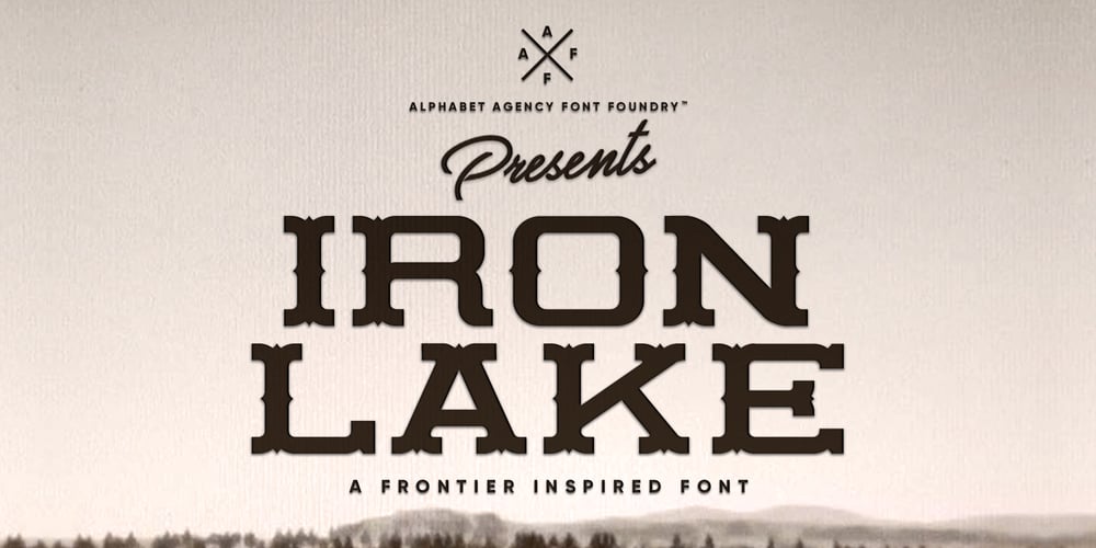 Iron Lake font