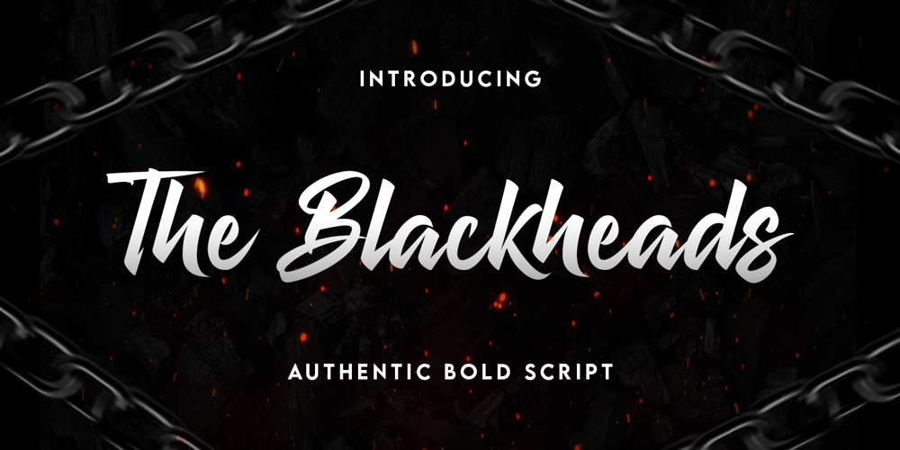 The Blackheads font