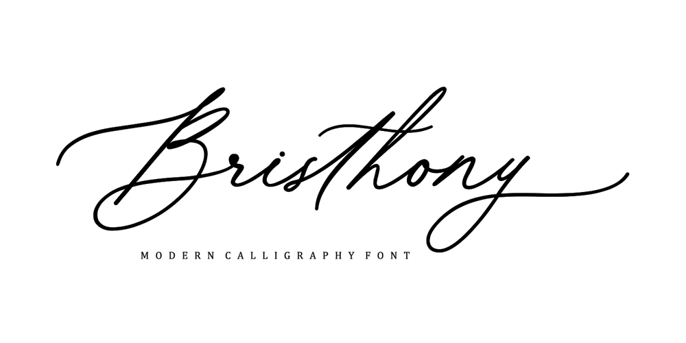 Bristhony font