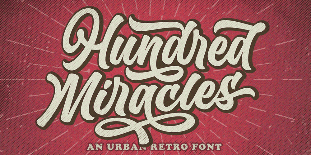 Hundred Miracles font