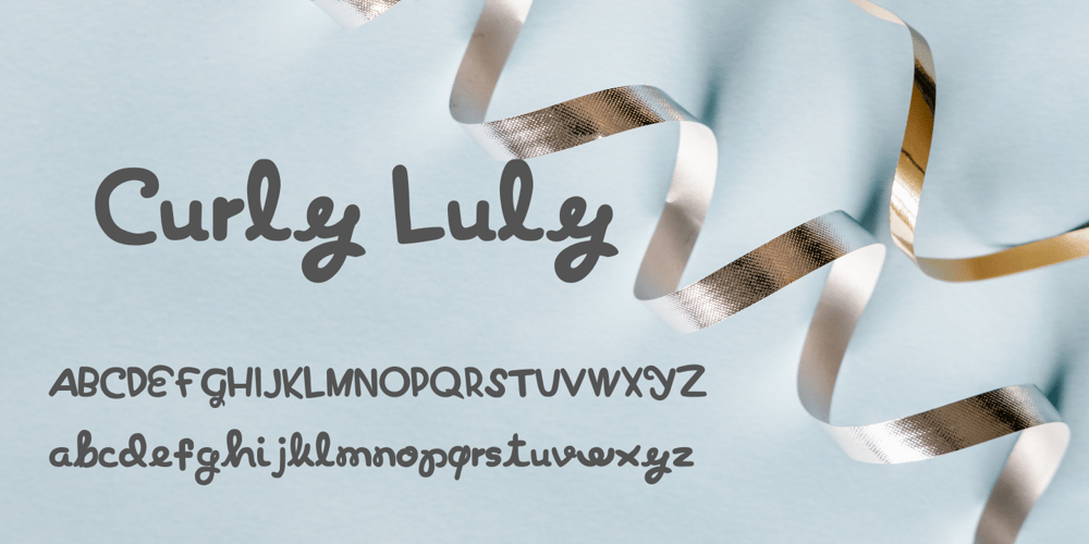 Curly Luly font