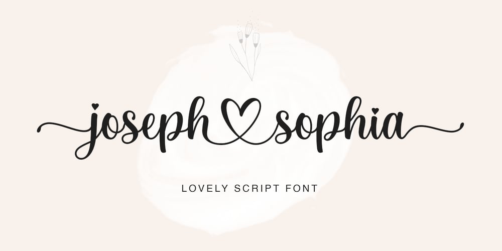 Joseph Sophia font