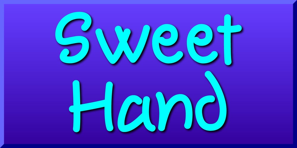 Sweet Hand font