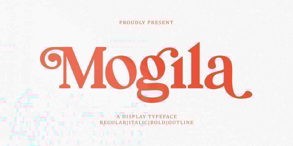 Mogila Display font