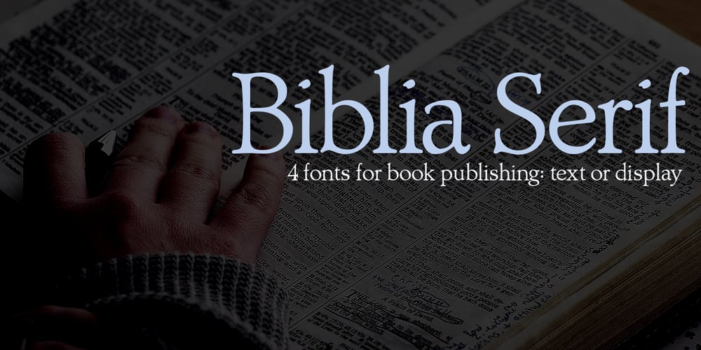 Biblia Serif font