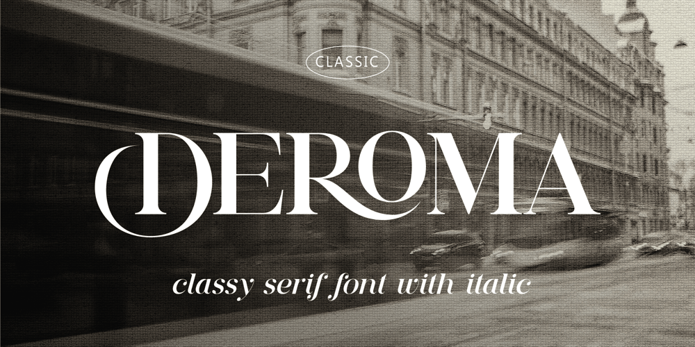 Deroma font
