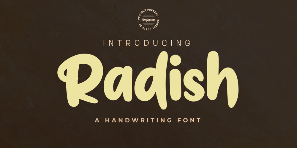 Radish font