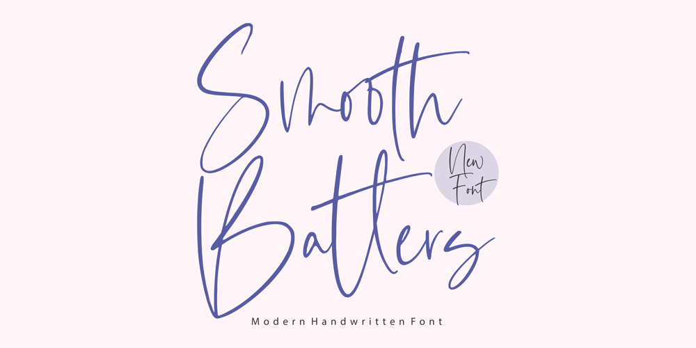 Smooth Batters font