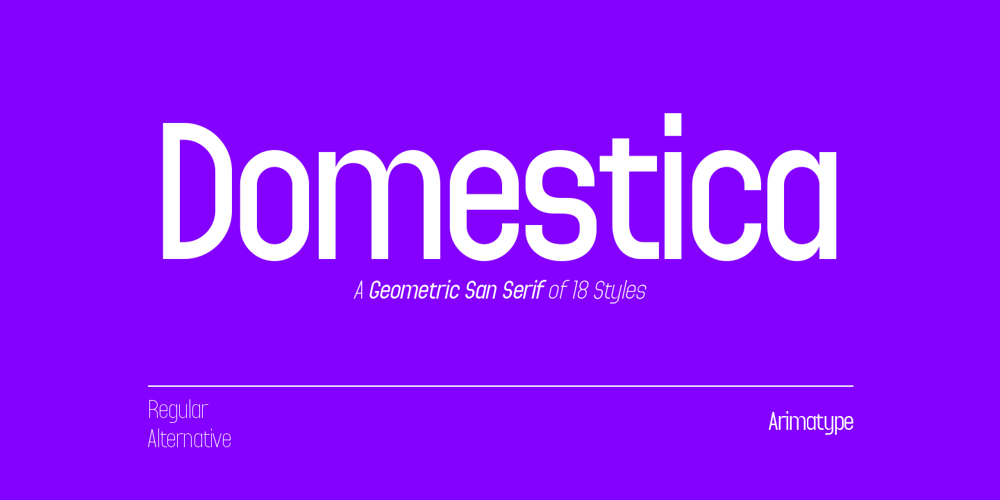Domestica font