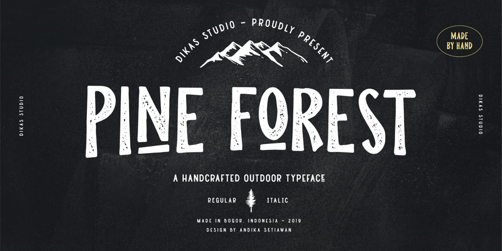 Pine Forest font
