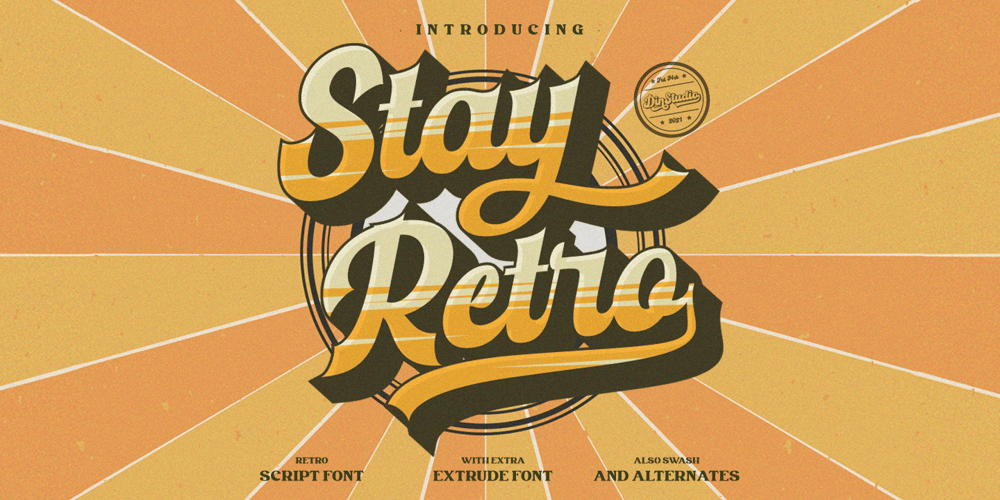 Stay Retro font