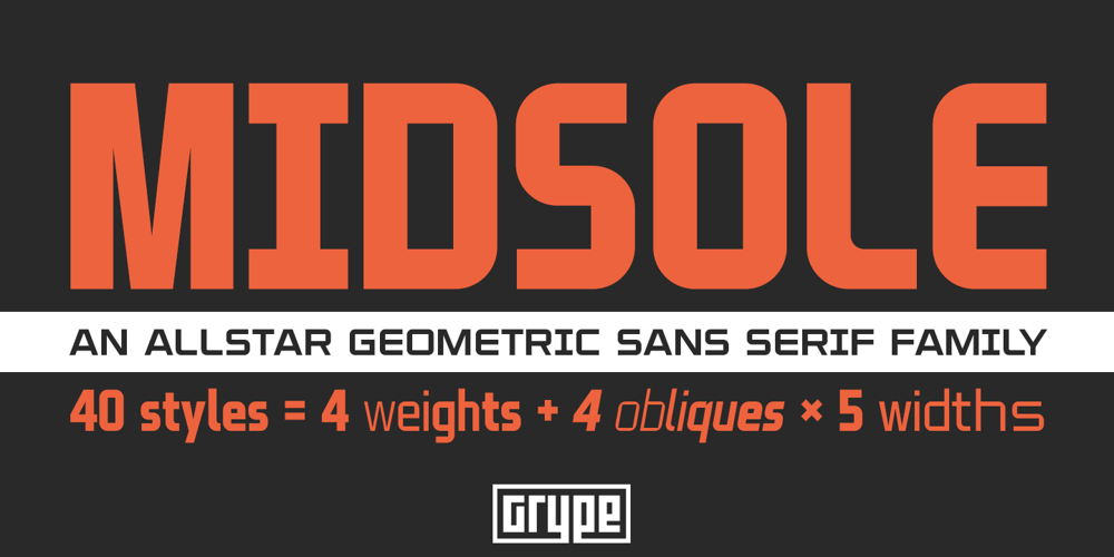 Midsole font