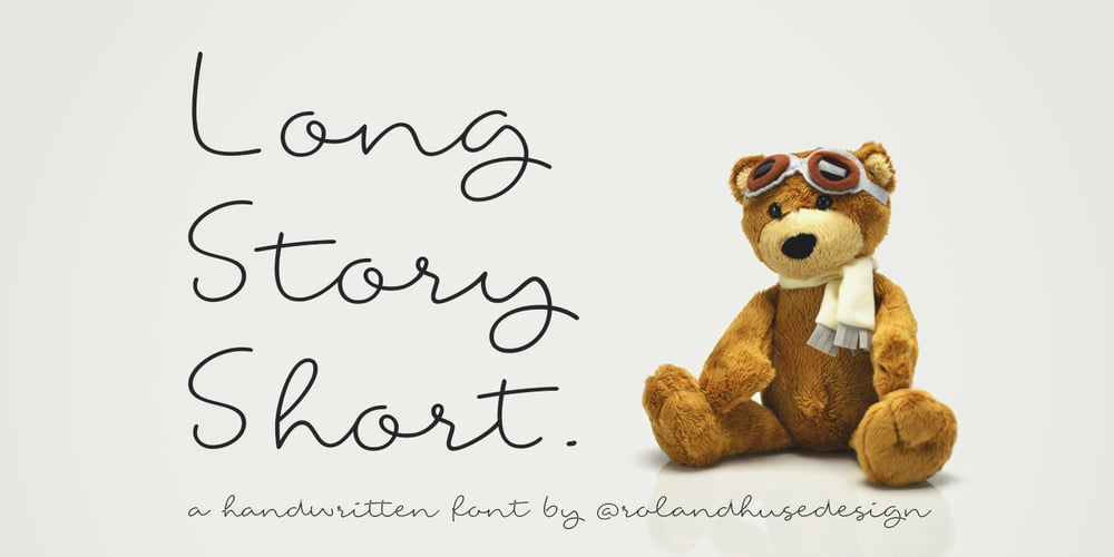 Long Story Short font