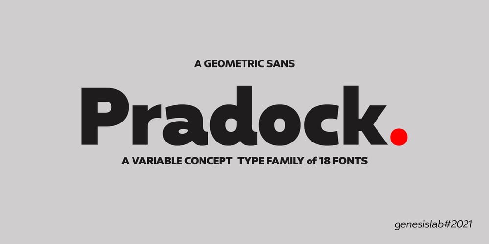 Pradock Sans font