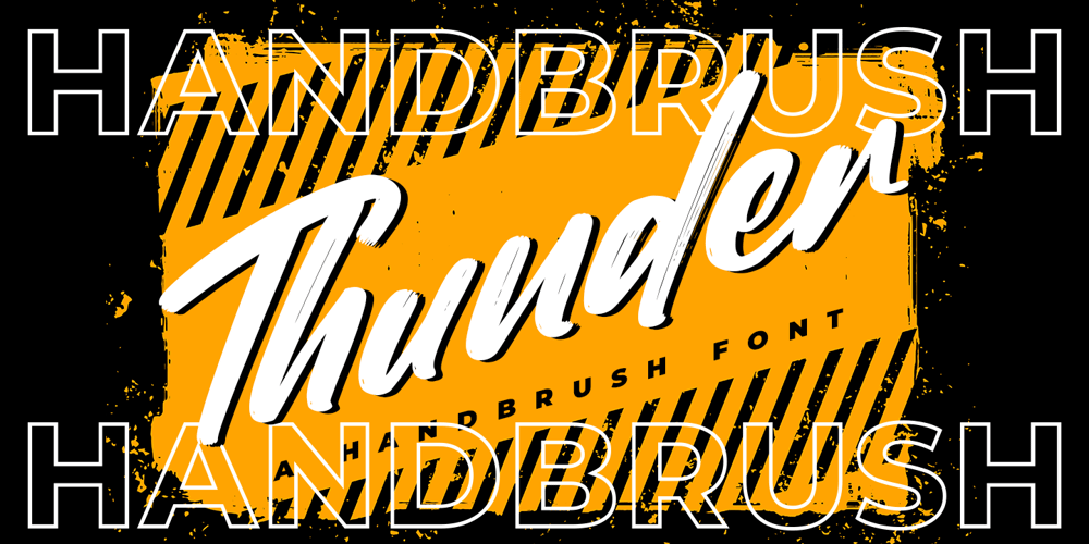 Thunder font