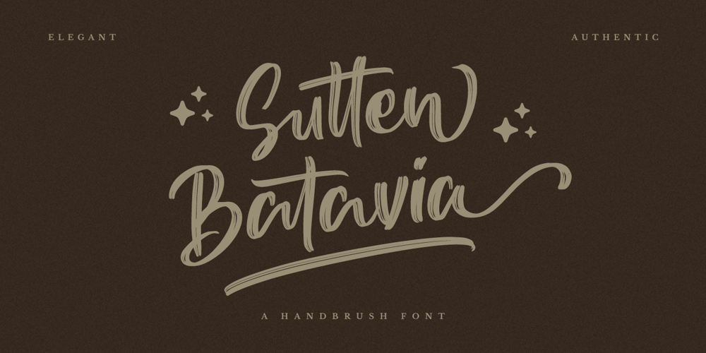 Sutten Batavia font