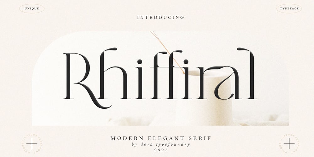 Rhiffiral font