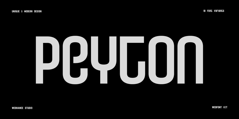 Peyton Display font