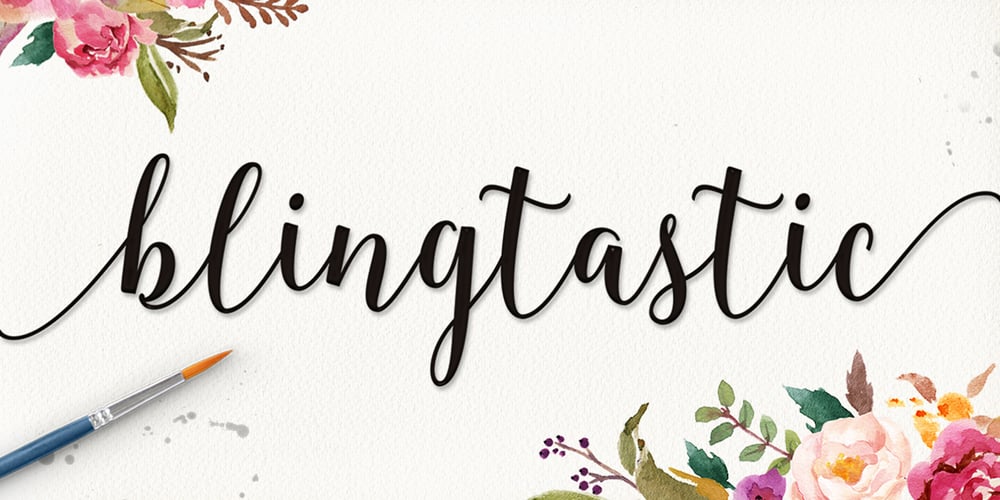 Blingtastic Script font