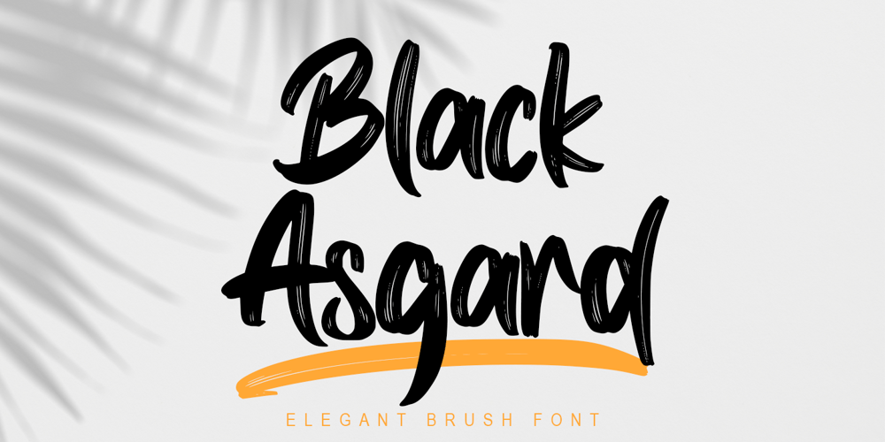 Black Asgard font