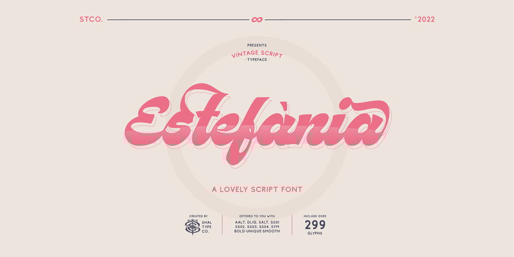 Estefania Bold Script font