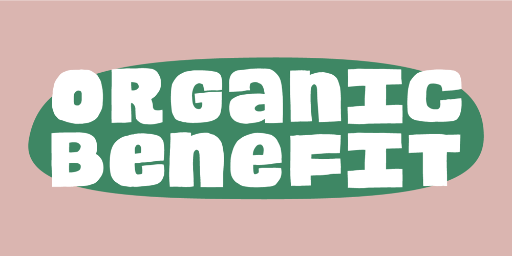 Organic Benefit font
