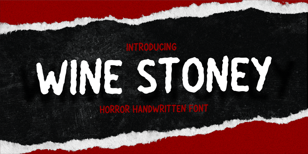 Wine Stoney font