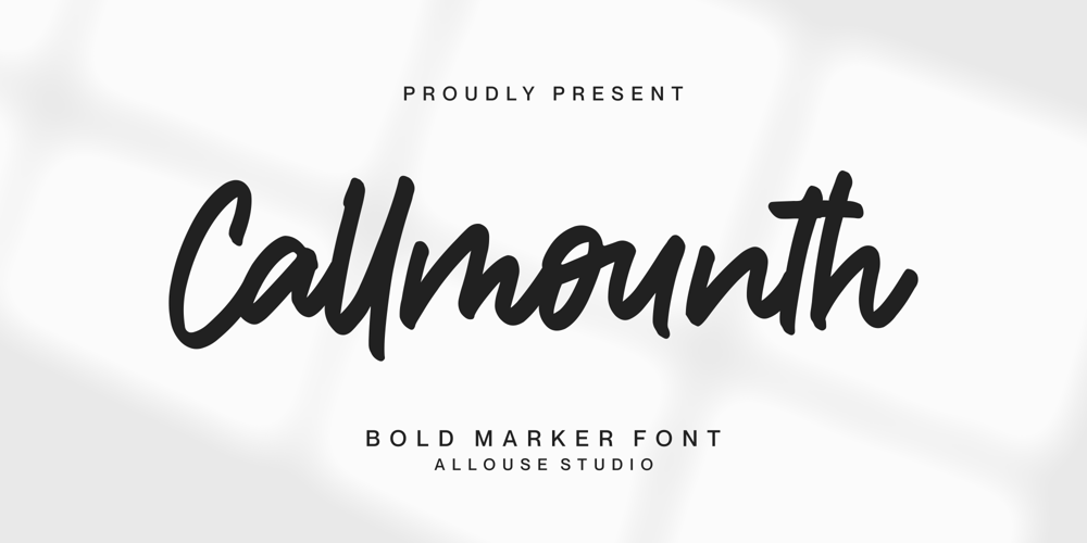 Callmounth font