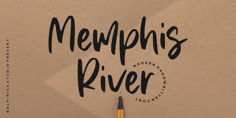 Memphis River font