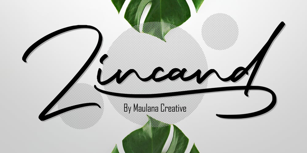 Zincand font