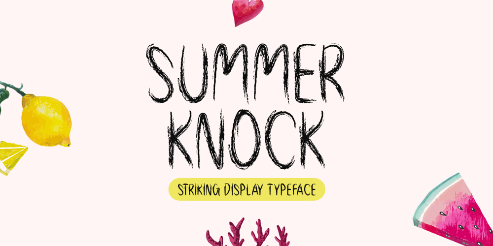 Summer Knock font