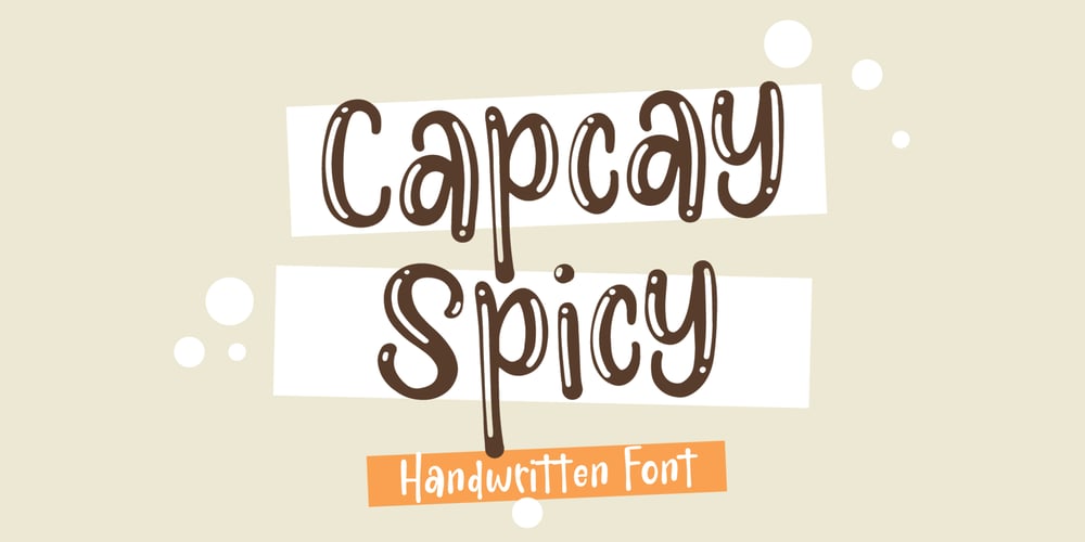 Capcay Spicy font