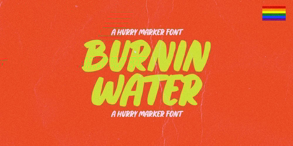 Burnin Water font