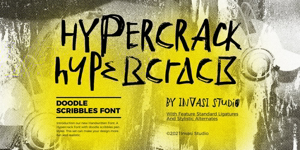 Hypercrack font