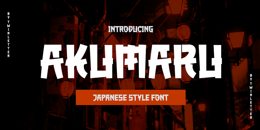 Akumaru Japanese Style font