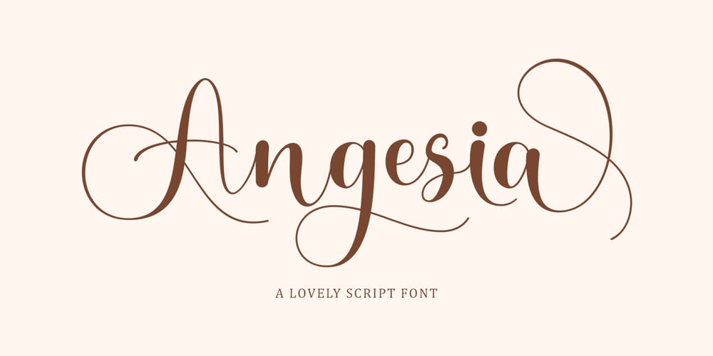 Angesia font