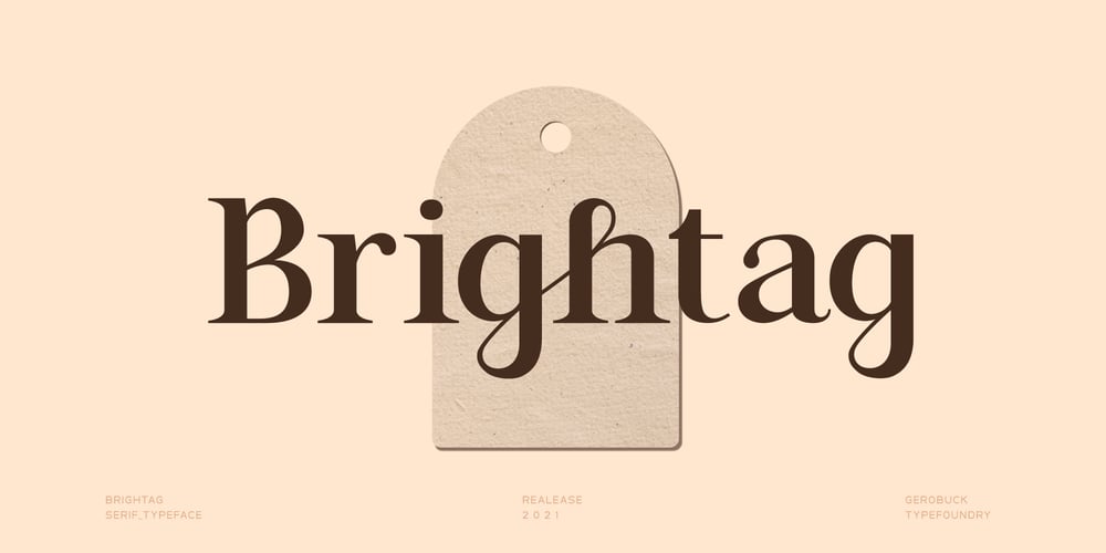 Brightag font