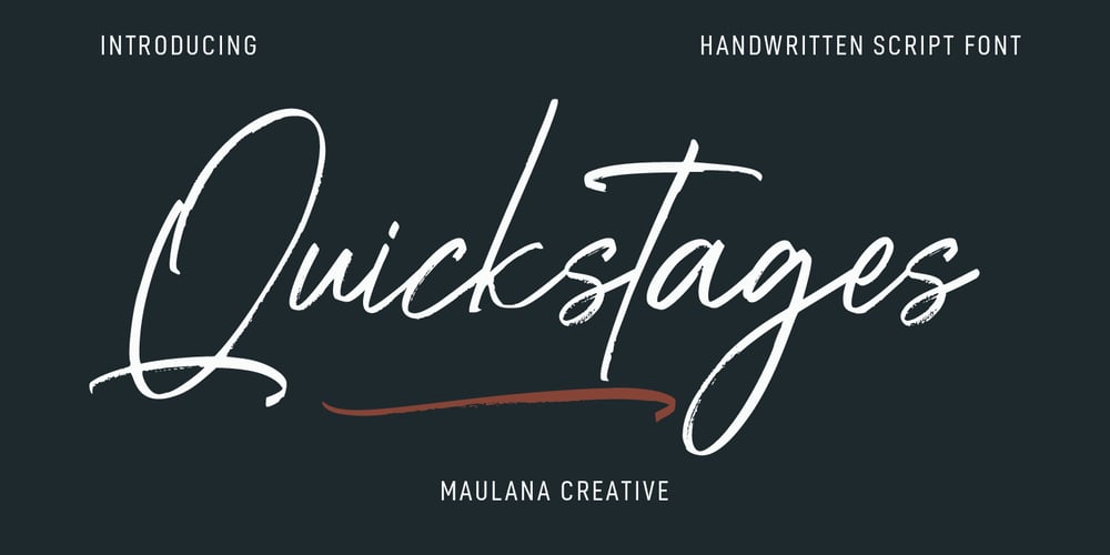 Quickstages font